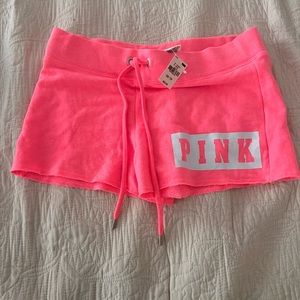 Brand new VS pink shorts 
Size XS
